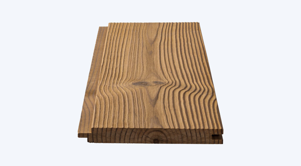 STSV | 14 x 140 x 4200 mm | Pine Thermo brushed Cladding