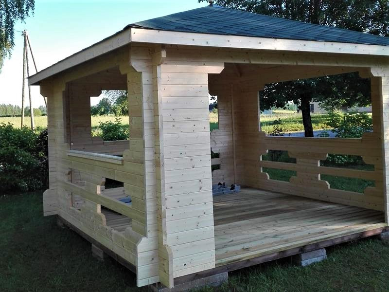 Wood gazebo IBIZA
