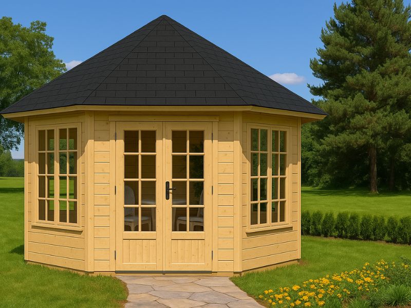 Garden Room Log Cabin Emma F4
