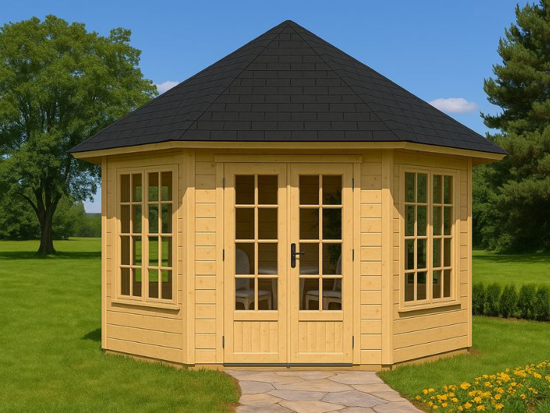 Garden Room Log Cabin Emma F4