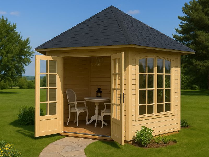 Garden Room Log Cabin Emma F4