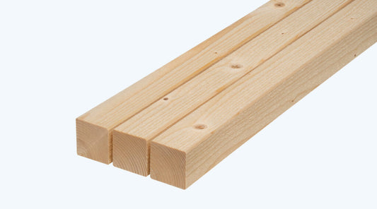 HF4R | 44 x 44 x 4500 mm | White spruce Square planed timber | bevel profile | grooved on 4 sides