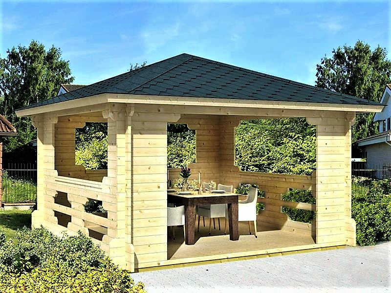 Wood gazebo IBIZA