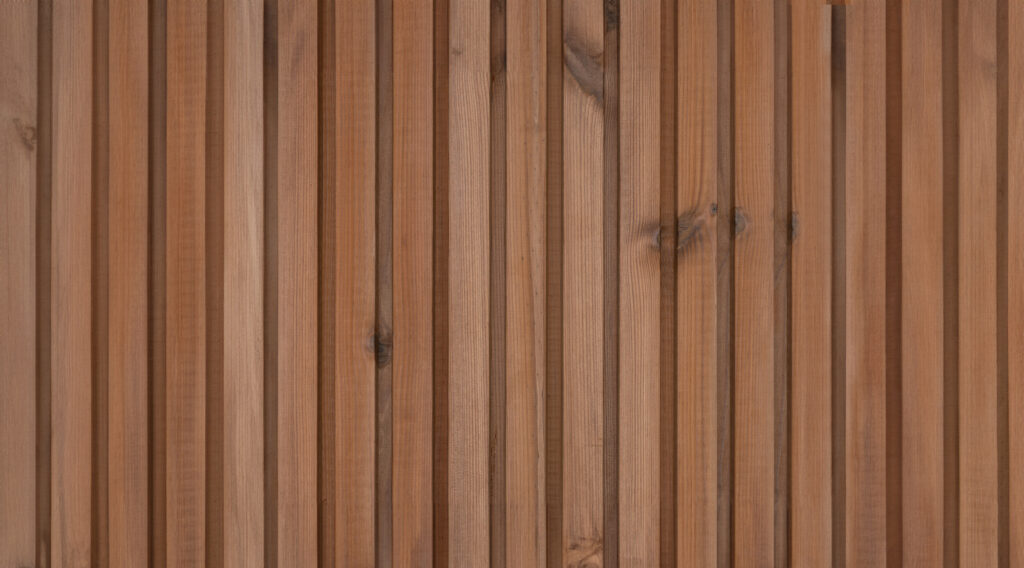 UTS2 | 32 x 142 x 4200 mm | Pine Thermo exterior / interior cladding board | S-profile | vertical installation
