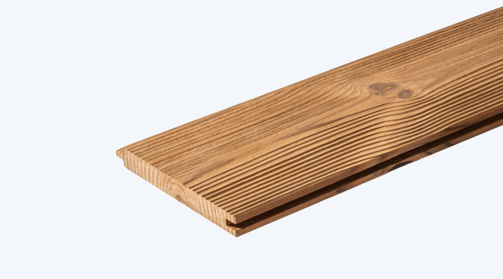 STSV | 14 x 140 x 4200 mm | Pine Thermo brushed Cladding